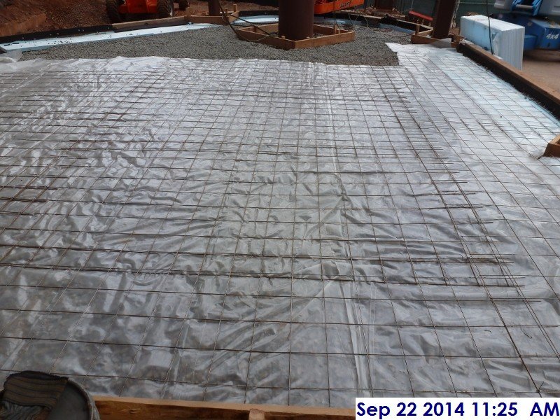 Installed wire mesh for the slab on grade at the Monumental Stairs Facing East (800x600)